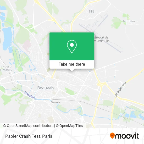 Papier Crash Test map