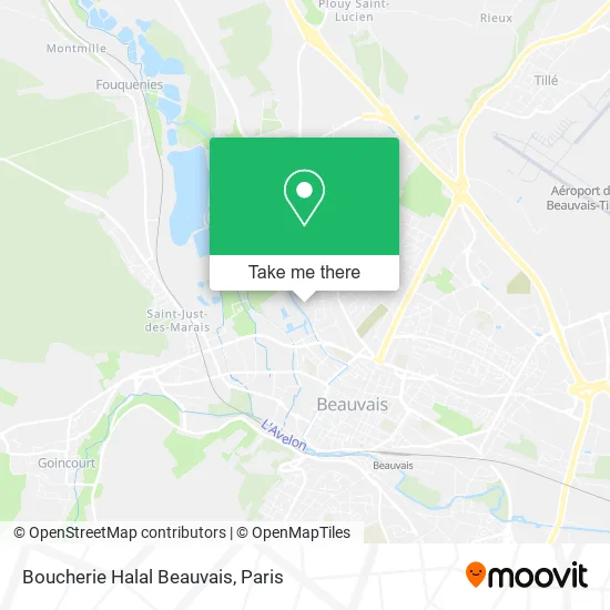 Boucherie Halal Beauvais map