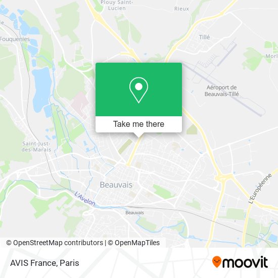 AVIS France map