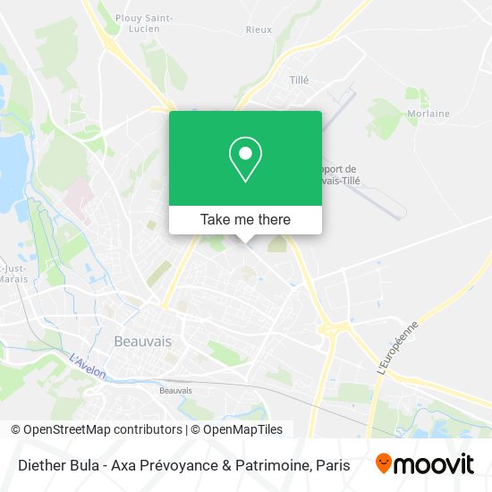 Diether Bula - Axa Prévoyance & Patrimoine map