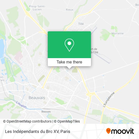 Les Indépendants du Brc XV map
