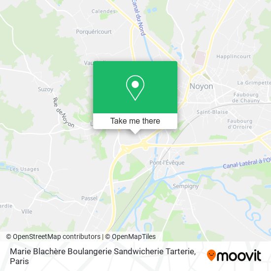 Mapa Marie Blachère Boulangerie Sandwicherie Tarterie