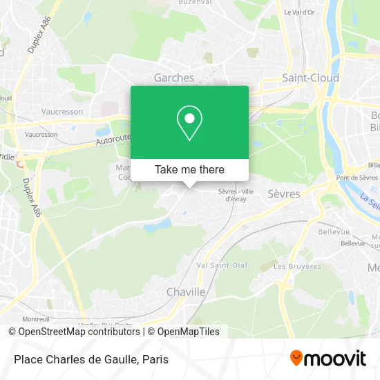 Place Charles de Gaulle map