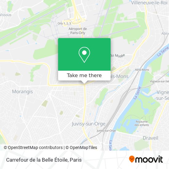 Carrefour de la Belle Étoile map
