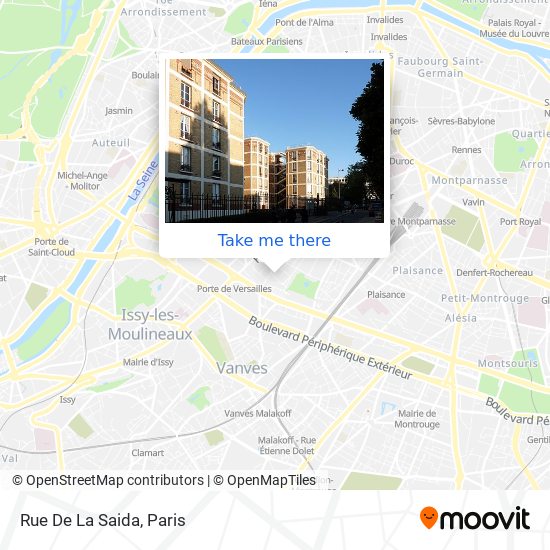 Mapa Rue De La Saida