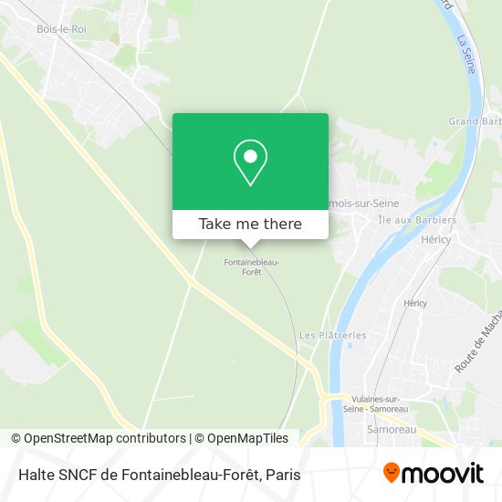 Halte SNCF de Fontainebleau-Forêt map