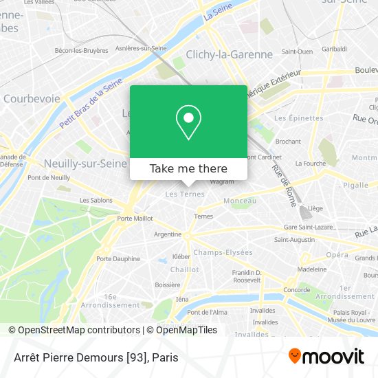 Arrêt Pierre Demours [93] map