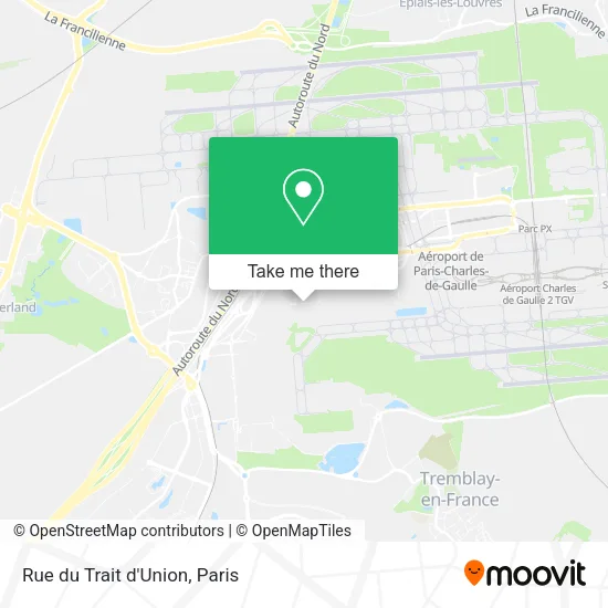 Rue du Trait d'Union map