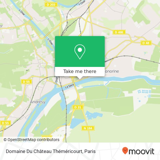 Mapa Domaine Du Château Théméricourt