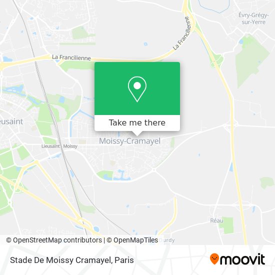 Stade De Moissy Cramayel map