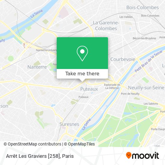 Mapa Arrêt Les Graviers [258]
