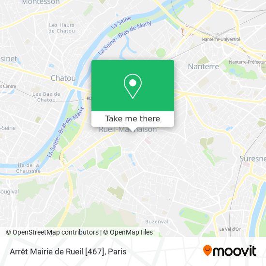 Arrêt Mairie de Rueil [467] map