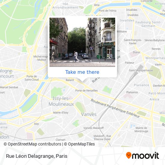 Mapa Rue Léon Delagrange