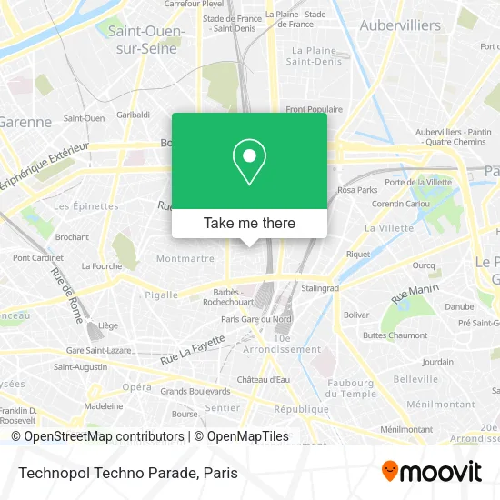 Technopol Techno Parade map
