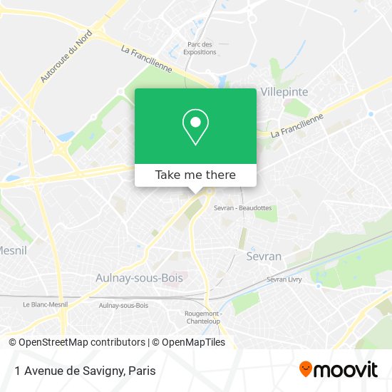 1 Avenue de Savigny map
