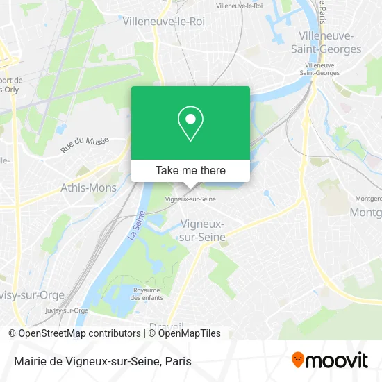 Mairie de Vigneux-sur-Seine map