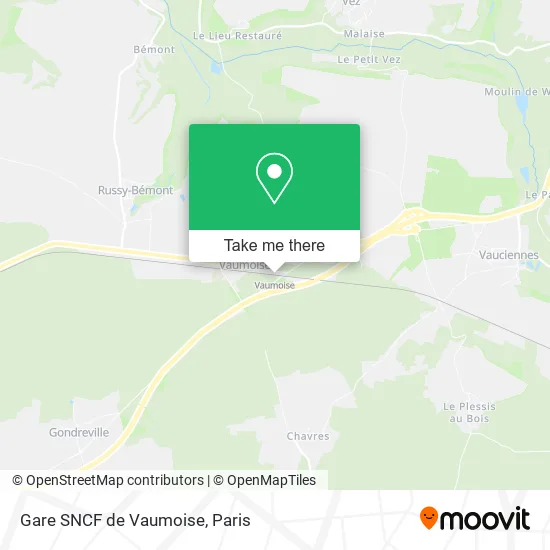 Gare SNCF de Vaumoise map