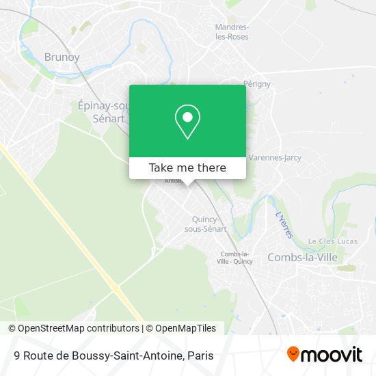 9 Route de Boussy-Saint-Antoine map