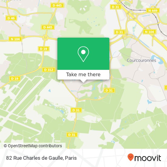 Mapa 82 Rue Charles de Gaulle