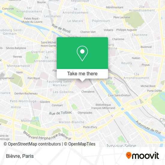 Bièvre map