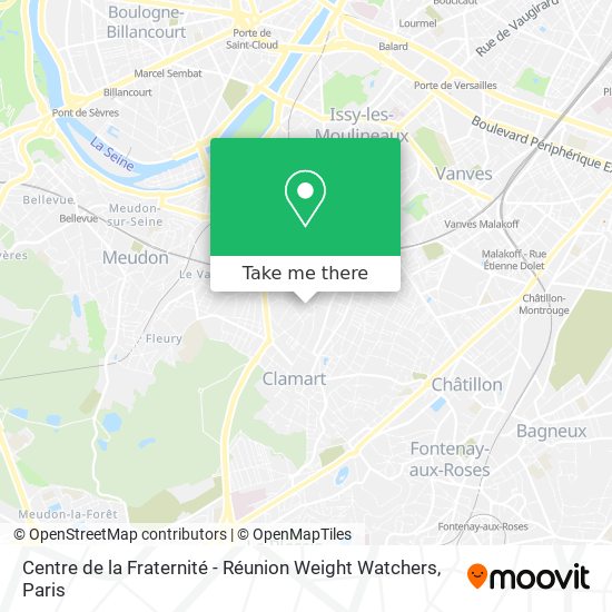 Centre de la Fraternité - Réunion Weight Watchers map