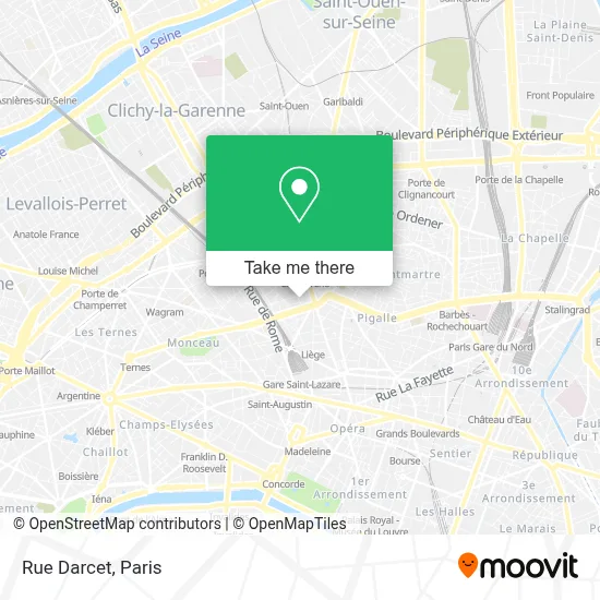 Rue Darcet map