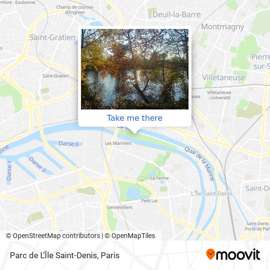 Parc de L'Île Saint-Denis map