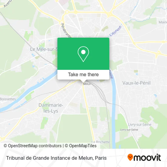 Tribunal de Grande Instance de Melun map