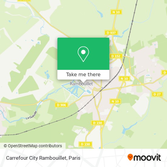 Mapa Carrefour City Rambouillet