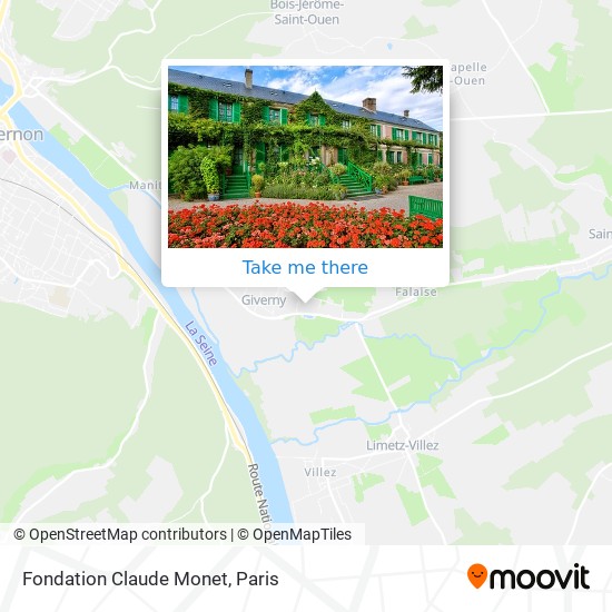 Fondation Claude Monet map