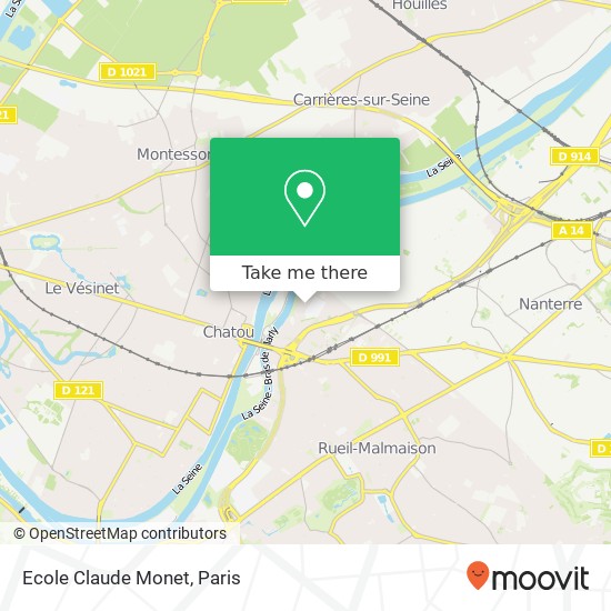 Ecole Claude Monet map