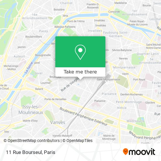 Mapa 11 Rue Bourseul