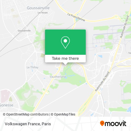 Mapa Volkswagen France