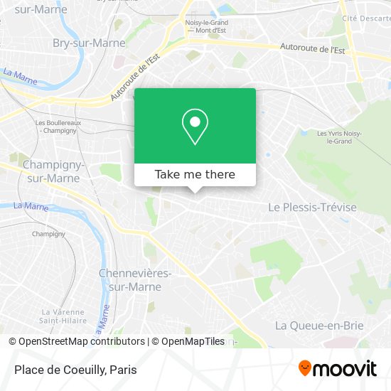 Mapa Place de Coeuilly