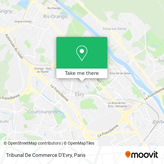 Tribunal De Commerce D'Evry map