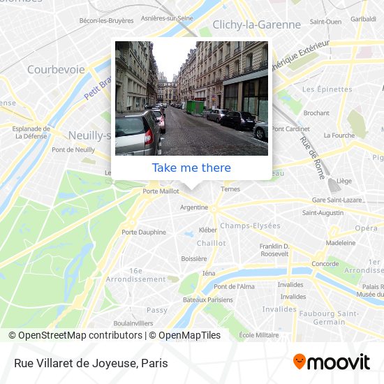 Mapa Rue Villaret de Joyeuse