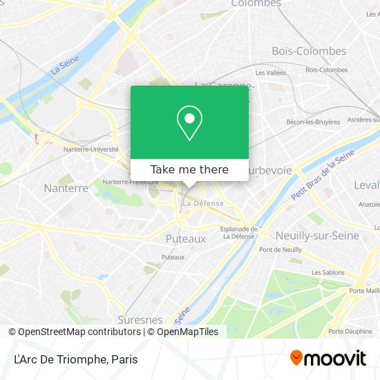 Mapa L'Arc De Triomphe