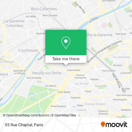 Mapa 55 Rue Chaptal