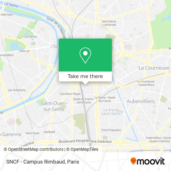 Mapa SNCF - Campus Rimbaud