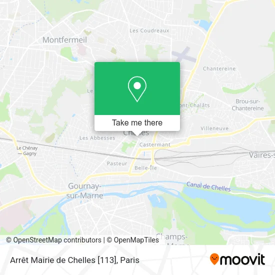 Arrêt Mairie de Chelles [113] map