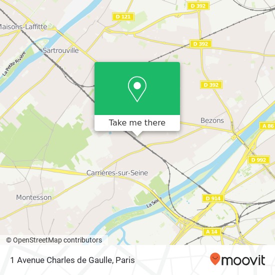 1 Avenue Charles de Gaulle map