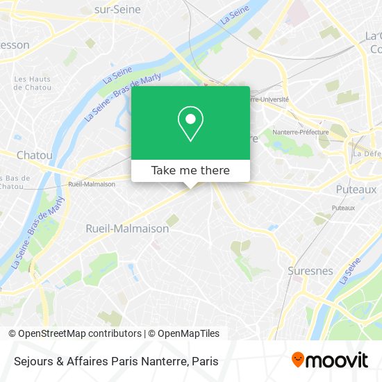 Sejours & Affaires Paris Nanterre map