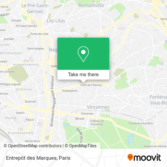 Entrepôt des Marques map