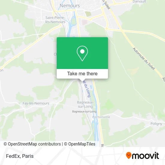 FedEx map