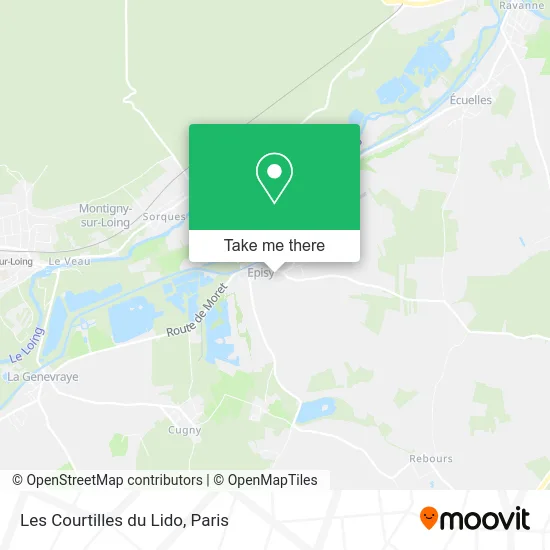 Les Courtilles du Lido map