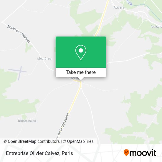 Entreprise Olivier Calvez map