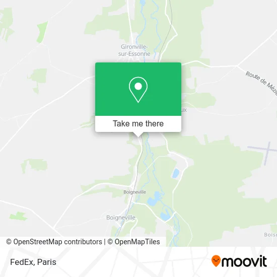 FedEx map