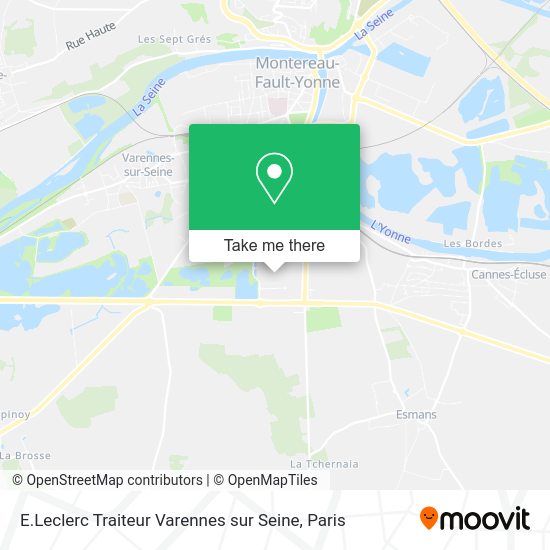 E.Leclerc Traiteur Varennes sur Seine map