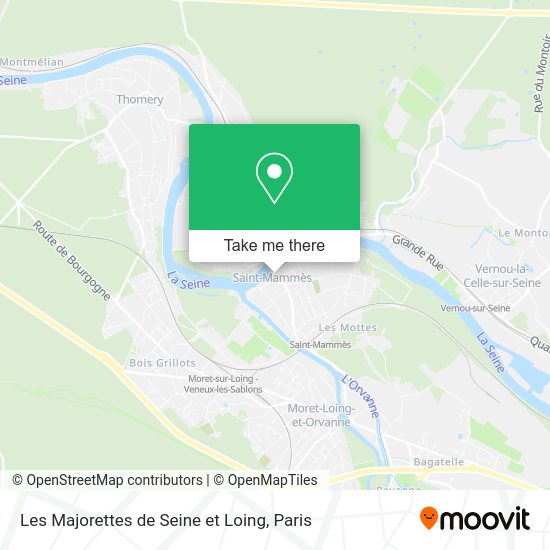 Les Majorettes de Seine et Loing map