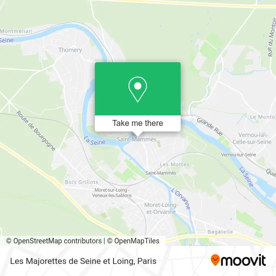 Les Majorettes de Seine et Loing map